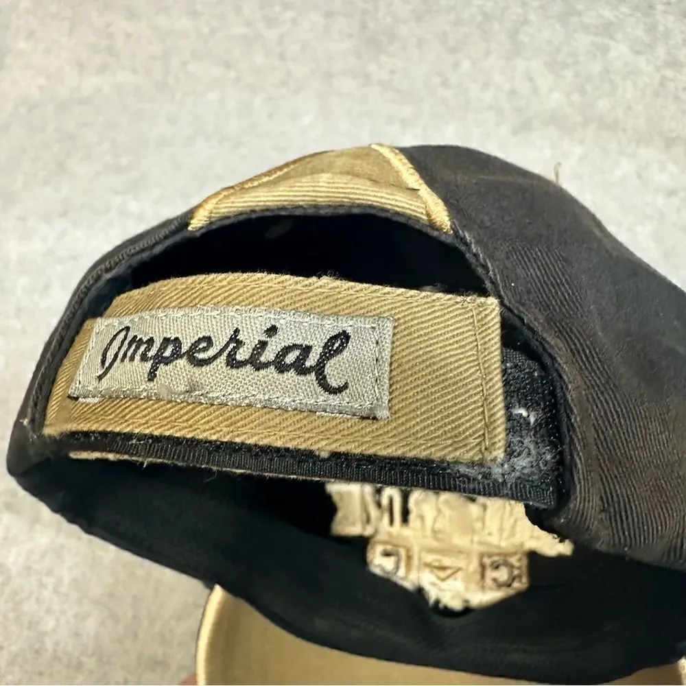 Pine Brook Country Club Hat Adult OSFA Black Strapback Golf Casual Imperial‎